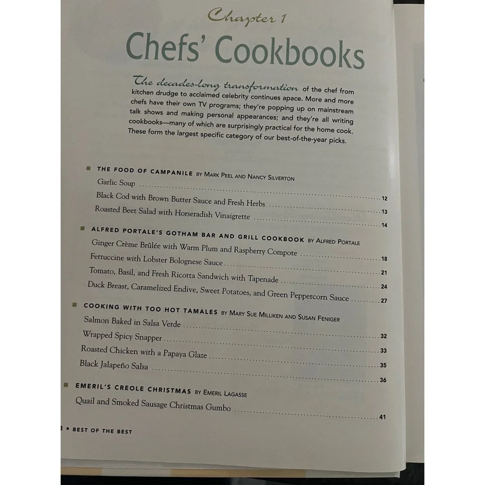 Best of the Best Cookbook Food & Wine Emeril Lagasse Martha Stewart VTG‎ 1998